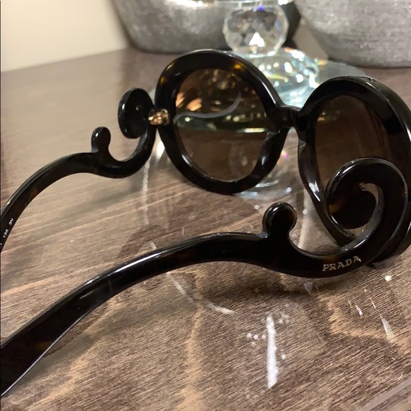 PRADA Baroque Sunglasses SPR 27N Brown - Picture 12 of 16